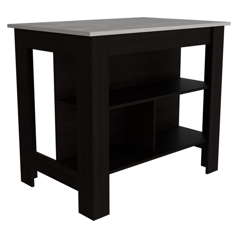 TUHOME Cala Kitchen Island  Engineered Wood Kitchen Islands in  Multi-color