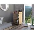 TUHOME Dukat Bar Cart  Engineered Wood Bar Carts in  Beige