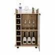 TUHOME Dukat Bar Cart  Engineered Wood Bar Carts in  Beige