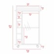 TUHOME Dukat Bar Cart  Engineered Wood Bar Carts in  Beige