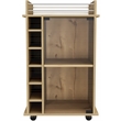 TUHOME Dukat Bar Cart  Engineered Wood Bar Carts in  Beige