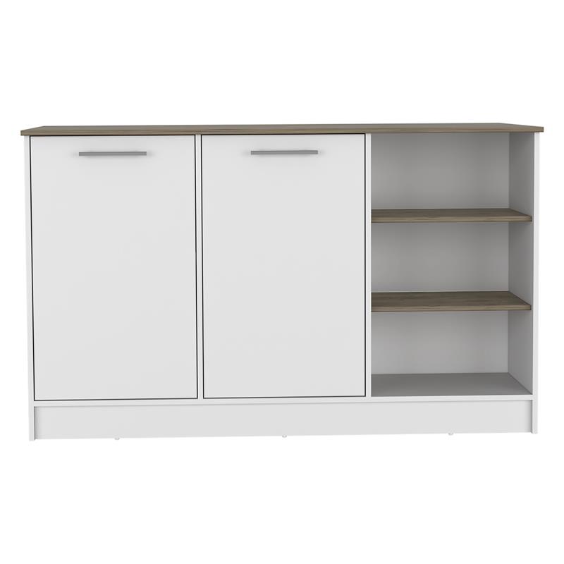 TUHOME Ginger Kitchen Island Engineered Wood Kitchen Islands in  Multi-color