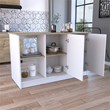 TUHOME Juniper Kitchen Island  Engineered Wood Kitchen Islands in  Multi-color