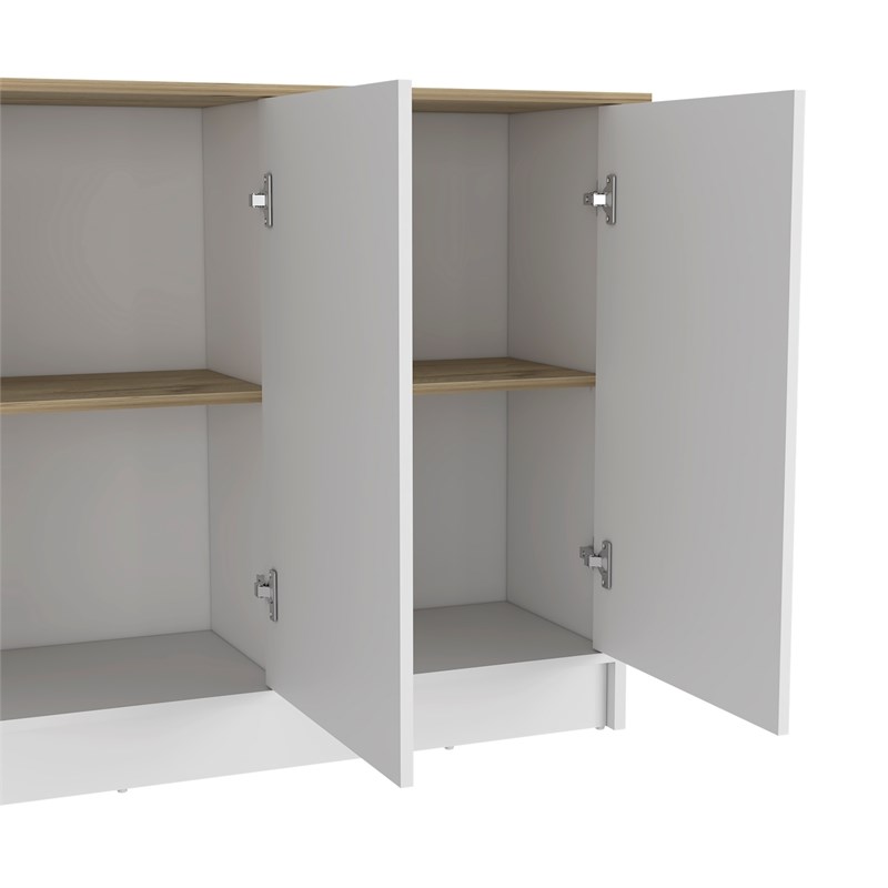 TUHOME Juniper Kitchen Island  Engineered Wood Kitchen Islands in  Multi-color