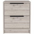 TUHOME Kaia Nightstand  Engineered Wood Nightstands in  Gray