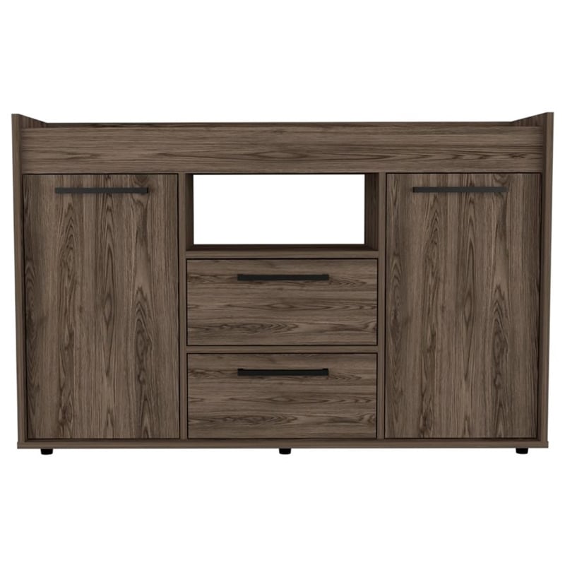TUHOME Lyon Sideboard - Dark Walnut  Engineered Wood - For Kitchen