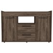 TUHOME Lyon Sideboard - Dark Walnut  Engineered Wood - For Kitchen