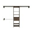 TUHOME Manchester 250 Closet System - Dark Walnut Engineered Wood