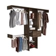 TUHOME Manchester 250 Closet System - Dark Walnut Engineered Wood