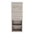 TUHOME Mila Bathroom Cabinet - Light Gray - Material Engineered Wood
