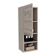 TUHOME Mila Bathroom Cabinet - Light Gray - Material Engineered Wood