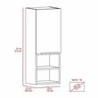 TUHOME Mila Bathroom Cabinet - Ash Engineered Wood - For Bathroom
