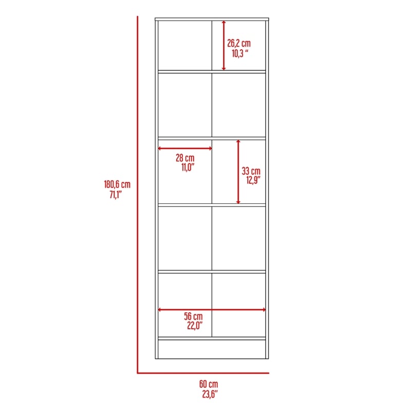 TUHOME Multistorage Cabinet - Multi-color -Engineered Wood