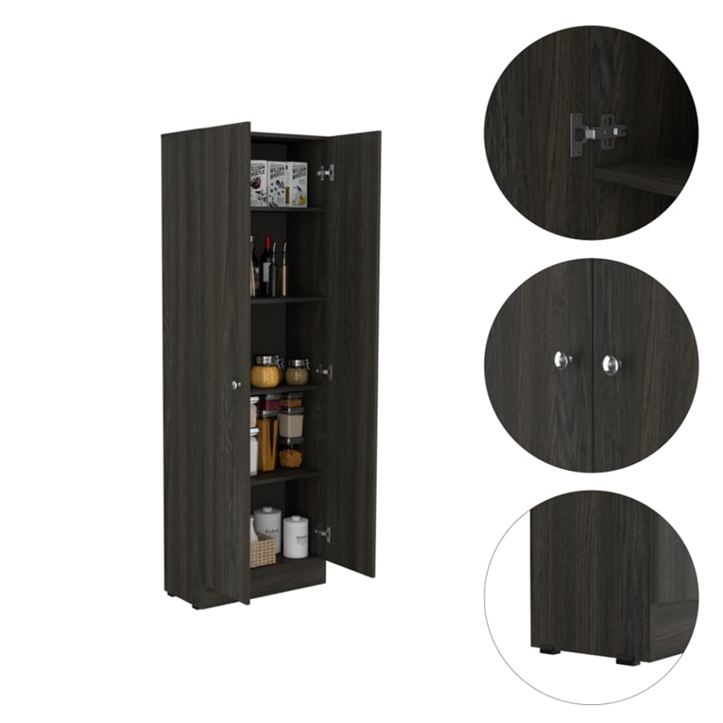 TUHOME Multistorage Cabinet - Multi-color -Engineered Wood