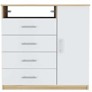 tuhome peru 4 drawer wooden media door dresser