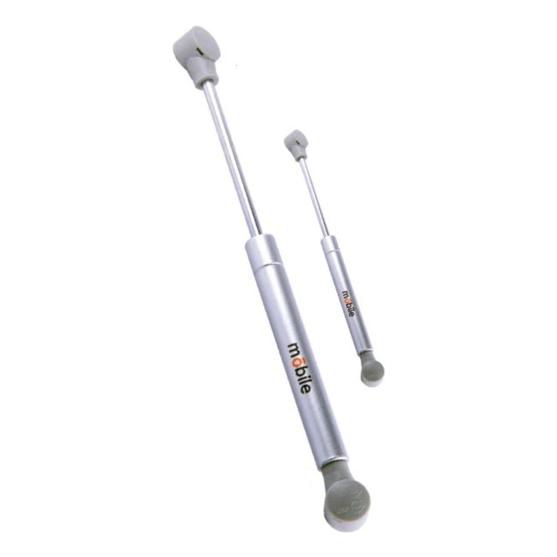 TUHOME 100N Cabinet Gas Spring Lid Support Soft Closing silver stainless steel