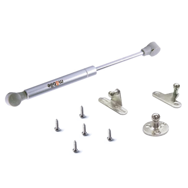 TUHOME 100N Cabinet Gas Spring Lid Support Soft Closing silver stainless steel