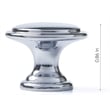 TUHOME silver metal Mushroom Cabinet Hardware Knob Diameter 1-1/8 Inch Set Of 20