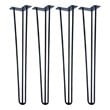 TUHOME 19.7 inches Black stainless steel Hairpin Legs                 (Set Of 4)