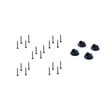TUHOME 19.7 inches Black stainless steel Hairpin Legs                 (Set Of 4)