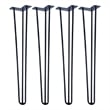 TUHOME 28 inches Black stainless steel Hairpin Legs                  (Set Of 4)