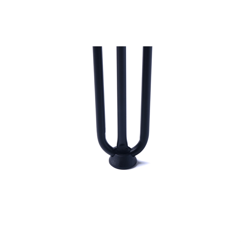 TUHOME 28 inches Black stainless steel Hairpin Legs                  (Set Of 4)