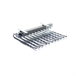 TUHOME  silver Pull Out Trousers Rack 11 Arms Clothes Organizer stainless steel