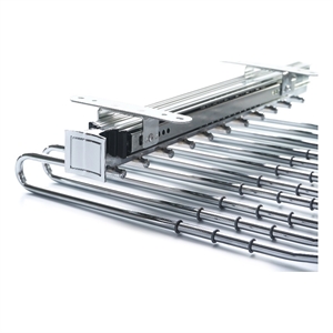 TUHOME  silver Pull Out Trousers Rack 11 Arms Clothes Organizer stainless steel