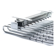 TUHOME  silver Pull Out Trousers Rack 11 Arms Clothes Organizer stainless steel