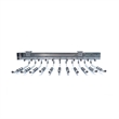 TUHOME  silver Pull Out Trousers Rack 11 Arms Clothes Organizer stainless steel