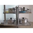TUHOME Stainless steel Blind Corner Cabinet Organizer Silver