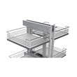 TUHOME Stainless steel Blind Corner Cabinet Organizer Silver
