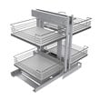 TUHOME Stainless steel Blind Corner Cabinet Organizer Silver
