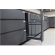 TUHOME Gray stainless steel Kitchen Bottle Rack Cabinet Pullout Organizer