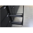 TUHOME Gray stainless steel Kitchen Bottle Rack Cabinet Pullout Organizer