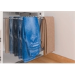 TUHOME silver Pull Out Trousers Rack 18 Arms Clothes Organizer stainless steel