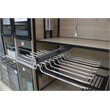 TUHOME silver Pull Out Trousers Rack 18 Arms Clothes Organizer stainless steel