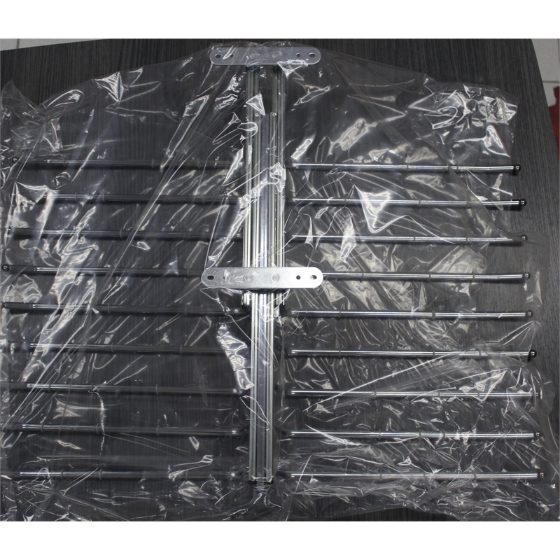 TUHOME silver Pull Out Trousers Rack 18 Arms Clothes Organizer stainless steel