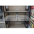 TUHOME silver Pull Out Trousers Rack 18 Arms Clothes Organizer stainless steel