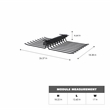 TUHOME Pull Out Trousers Rack 18 Arms Black Clothes Organizer stainless steel
