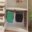 TUHOME Pull Out Trousers Rack 18 Arms Black Clothes Organizer stainless steel