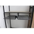 TUHOME Pull Out Trousers Rack 18 Arms Black Clothes Organizer stainless steel