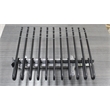 TUHOME stainless steel Pull Out Trousers Rack 11 Arms Black Clothes Organizer