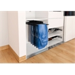 TUHOME stainless steel Pull Out Trousers Rack 11 Arms Black Clothes Organizer