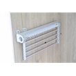 TUHOME Gray aluminum Pull Out Trouser&Tie Rack 14 Hooks And 4 Arms Silver