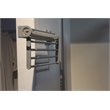 TUHOME Gray aluminum Pull Out Trouser&Tie Rack 14 Hooks And 4 Arms Silver
