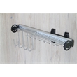 TUHOME Silver Stainless steel Pull Out Belt &Tie Rack Chrome Plated X2 Un
