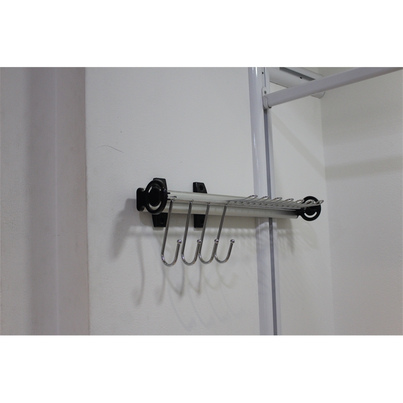 TUHOME Silver Stainless steel Pull Out Belt &Tie Rack Chrome Plated X2 Un