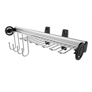 tuhome wall mounted stainless steel tie and belt hanger organizer