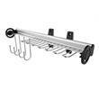 TUHOME Silver Stainless steel Pull Out Belt &Tie Rack Chrome Plated X2 Un